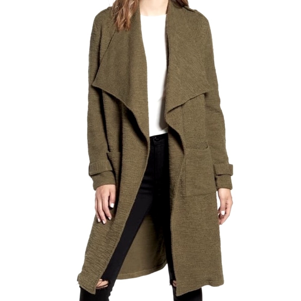 BB Dakota Jacket Cardigan Duster Open Front Trench Cardigan Jacket Size Small